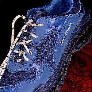 Balenciaga Triple S Clear Sole (Navy)